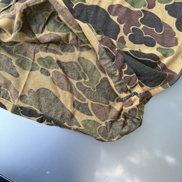 Vintage 70s Duck Camo SafTbak Raised Collar True Vintage T-shirt USA 19.5X26 - Picture 6 of 7